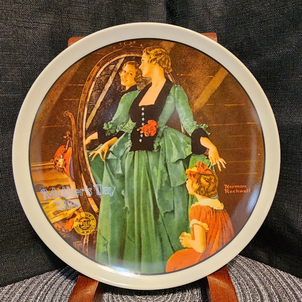 Grandma's Courting Dress - Norman Rockwell Collectors' Plate VTG #2